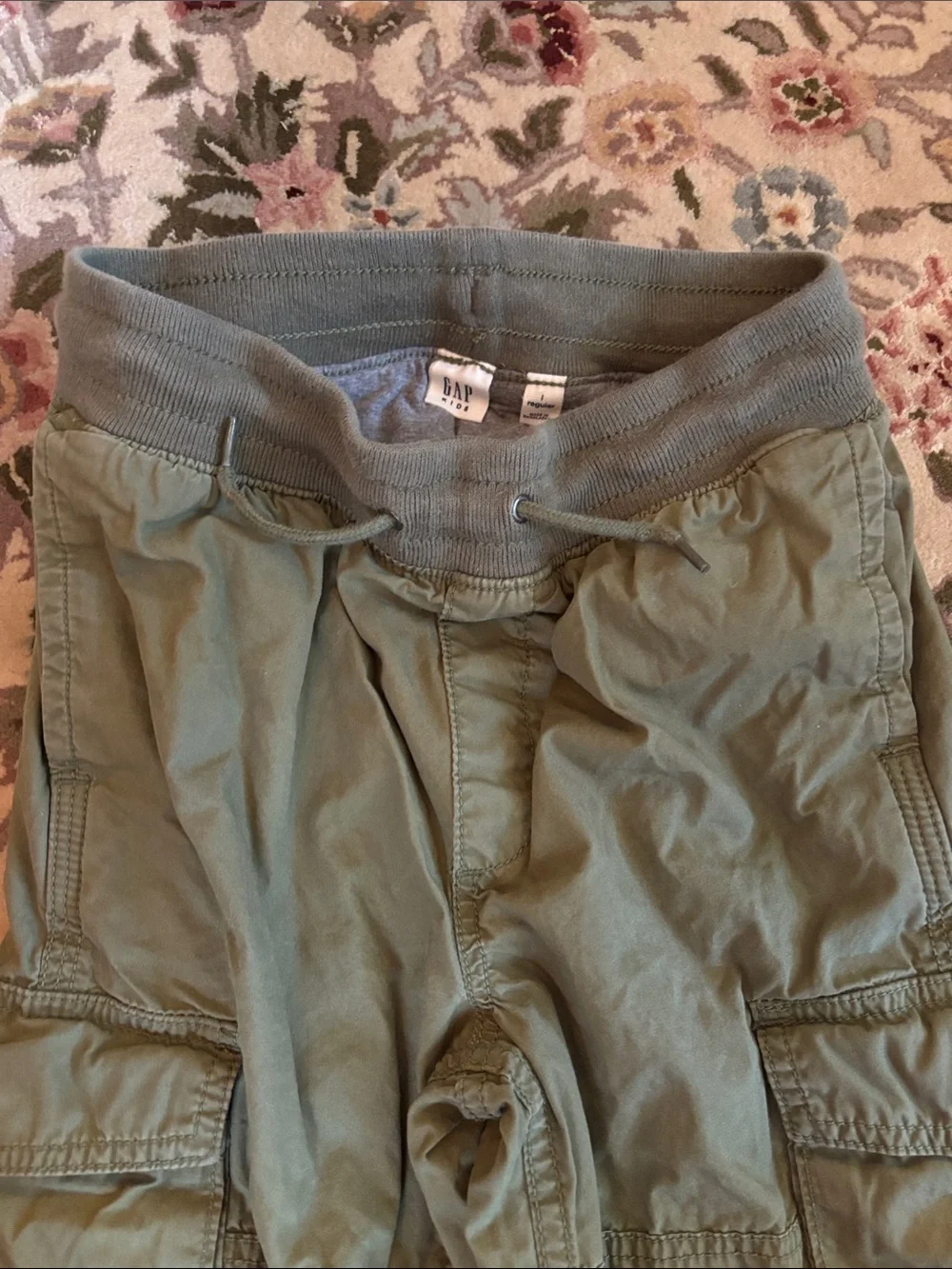 Olive Green Cargo Jogger Pants - Gap Kids